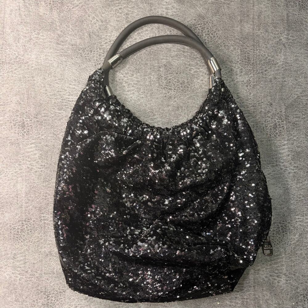 Black Steve Madden Sequin Shoulder Bag